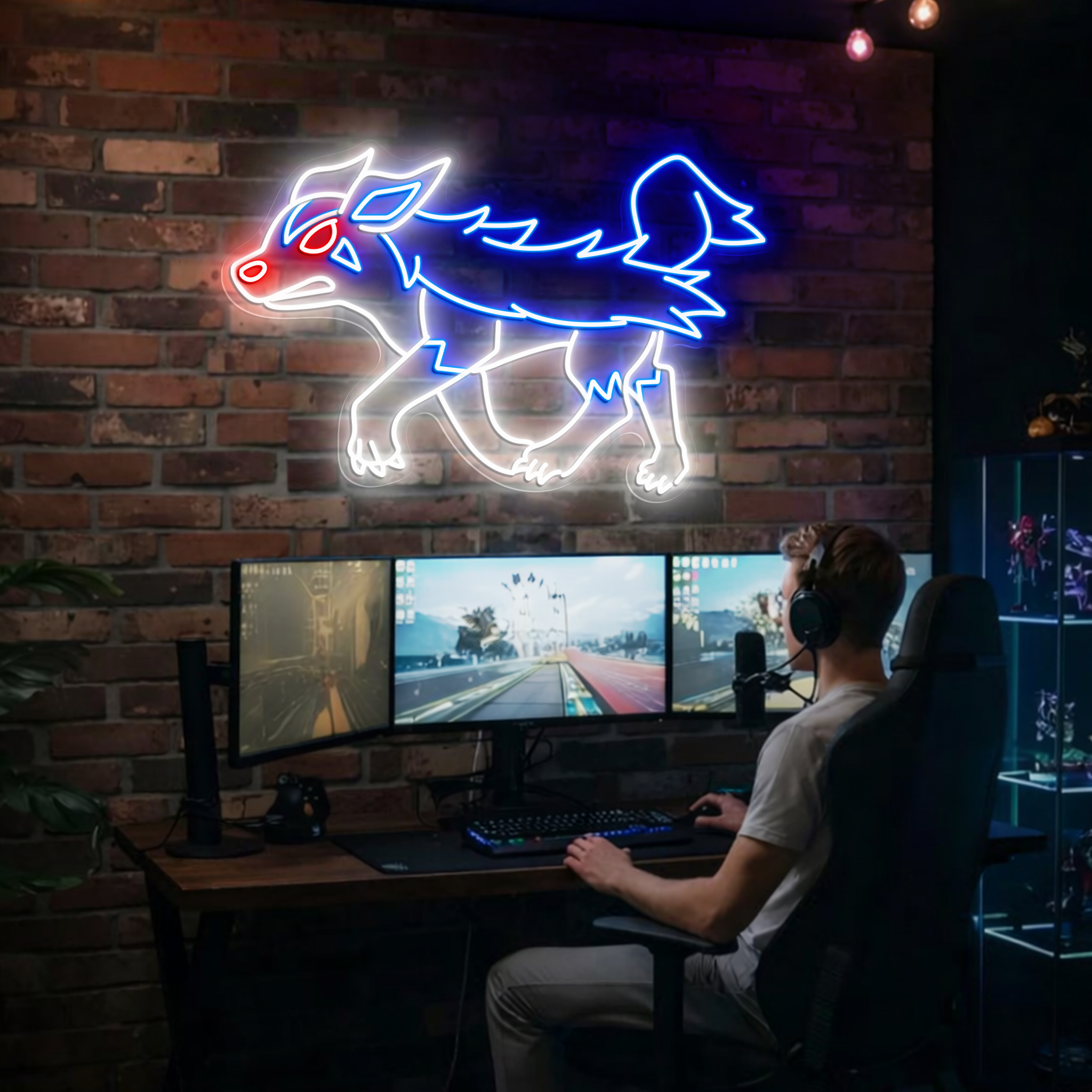 Pokemon Mightyena Neon Sign