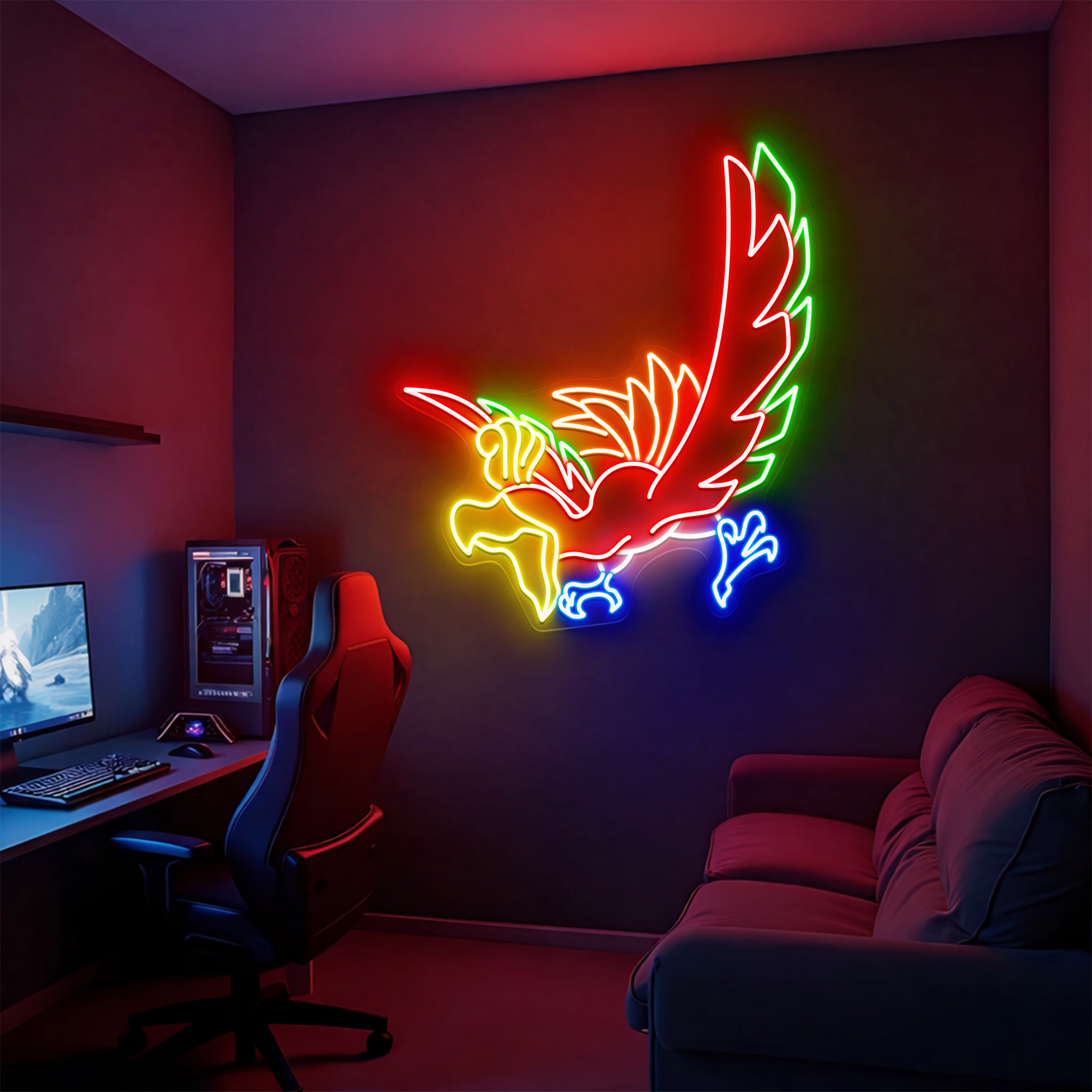 Pokemon Ho-oh Neon Sign