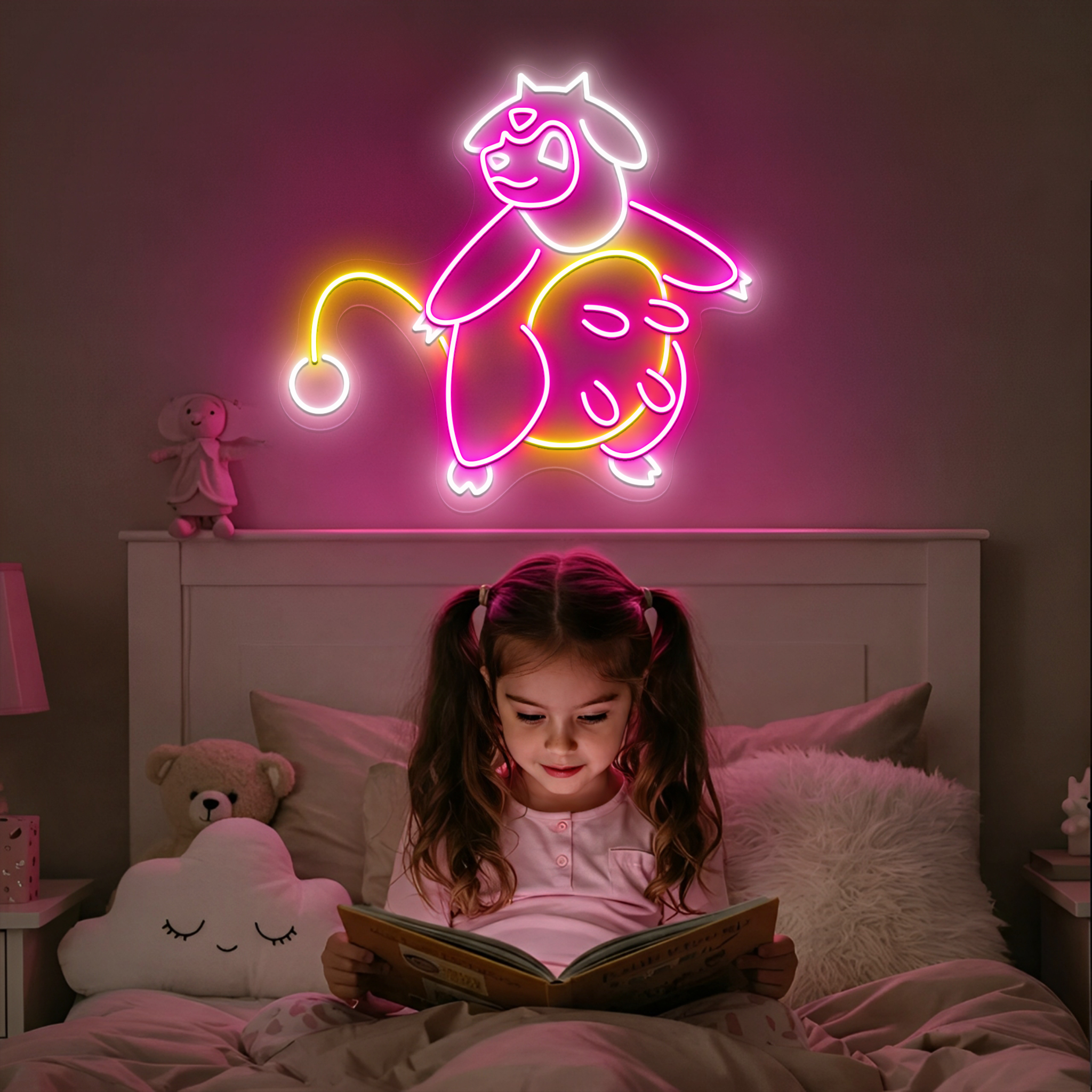 Miltank Pokemon Neon Sign