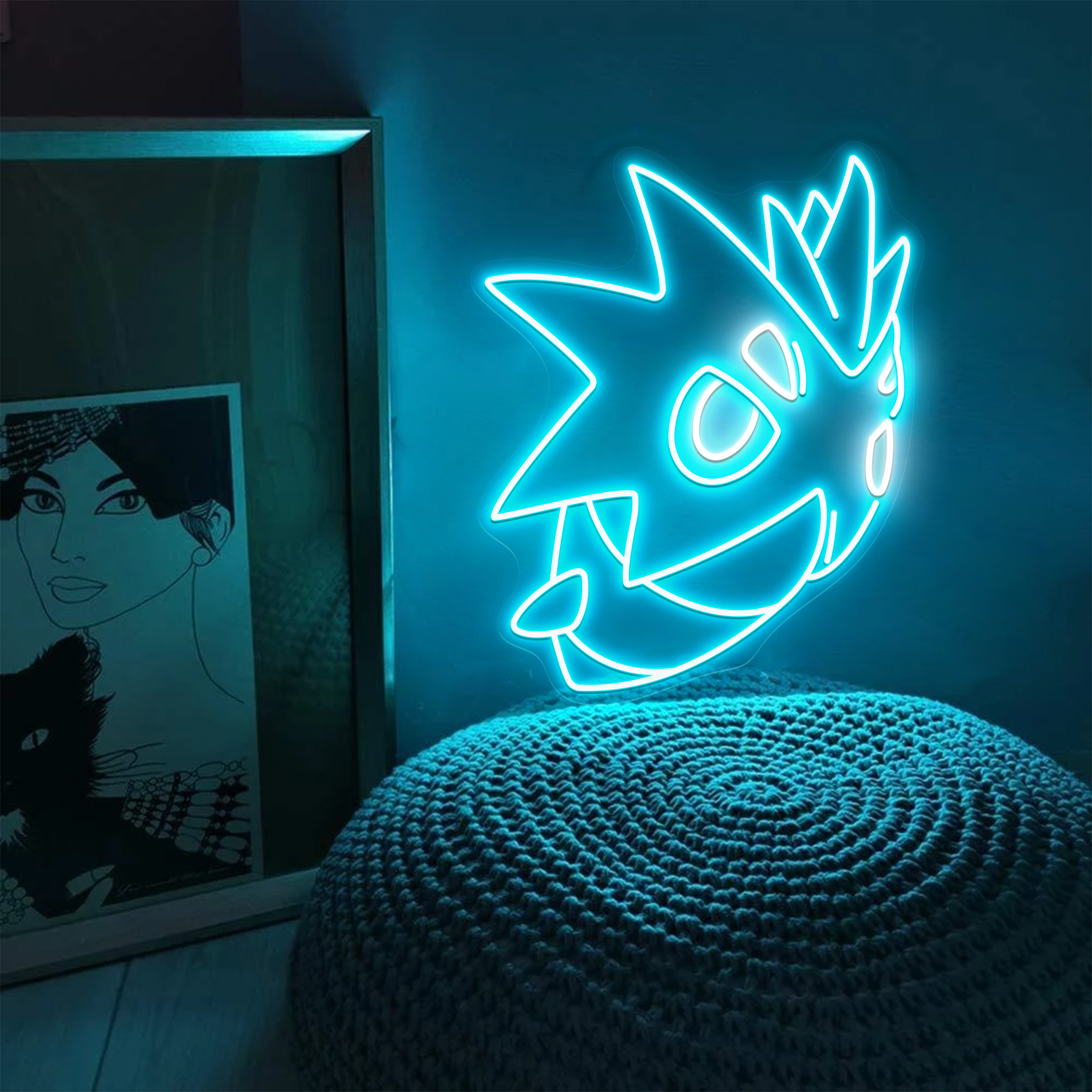 Pupitar Pokemon Neon Sign