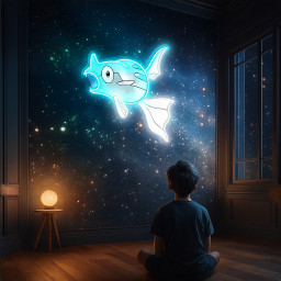 Pokemon Remoraid UV Sign