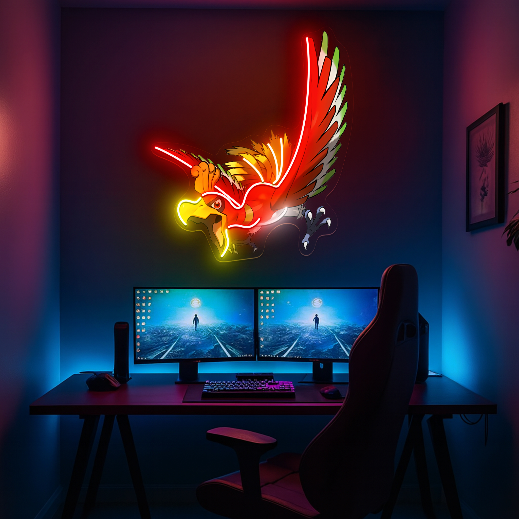 Pokemon Ho-oh UV Sign