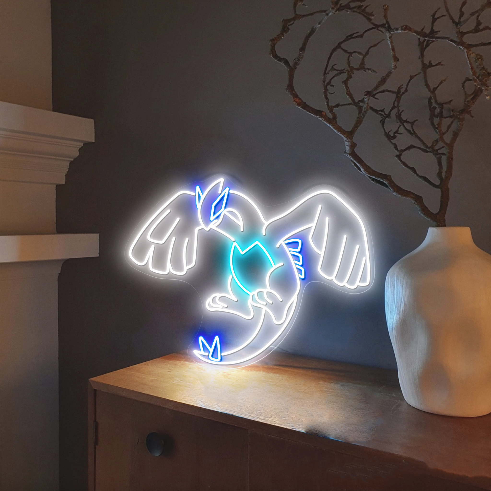 Lugia Pokemon Neon Sign