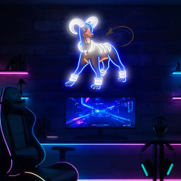 Houndoom Pokemon UV Sign