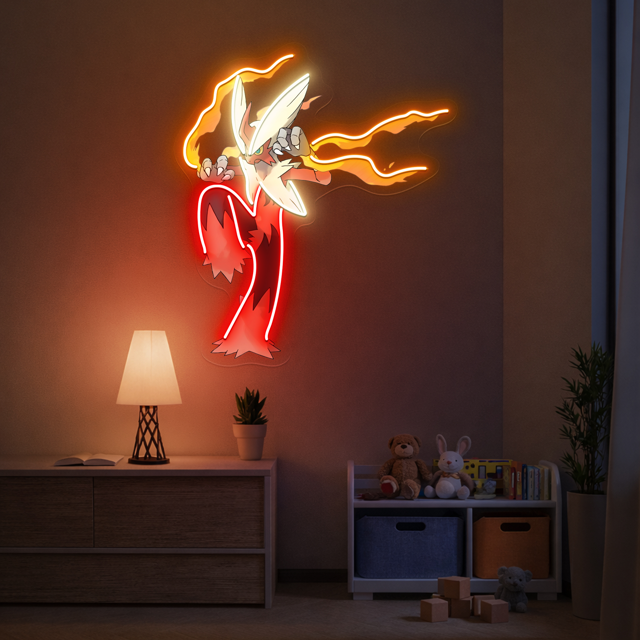 Pokemon Blaziken UV Sign