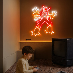 Pokemon Blaziken Neon Signs