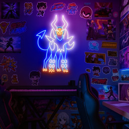 Pokemon Mega Houndoom Neon Signs