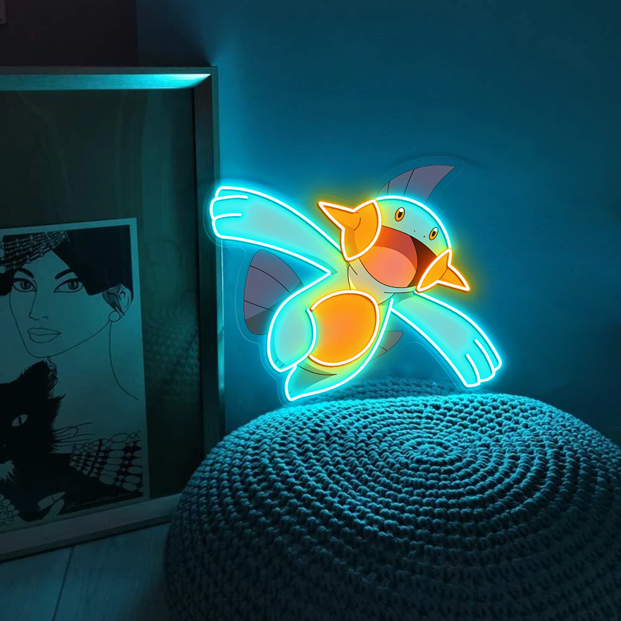 Marshtomp Pokemon UV Sign