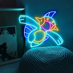 Marshtomp Pokemon Neon Sign