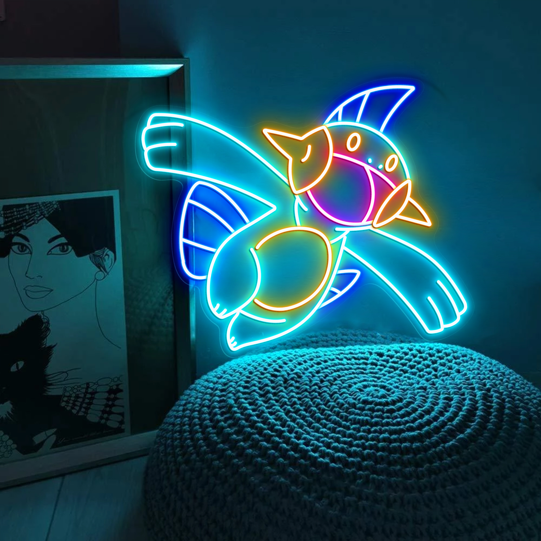 Marshtomp Pokemon Neon Sign