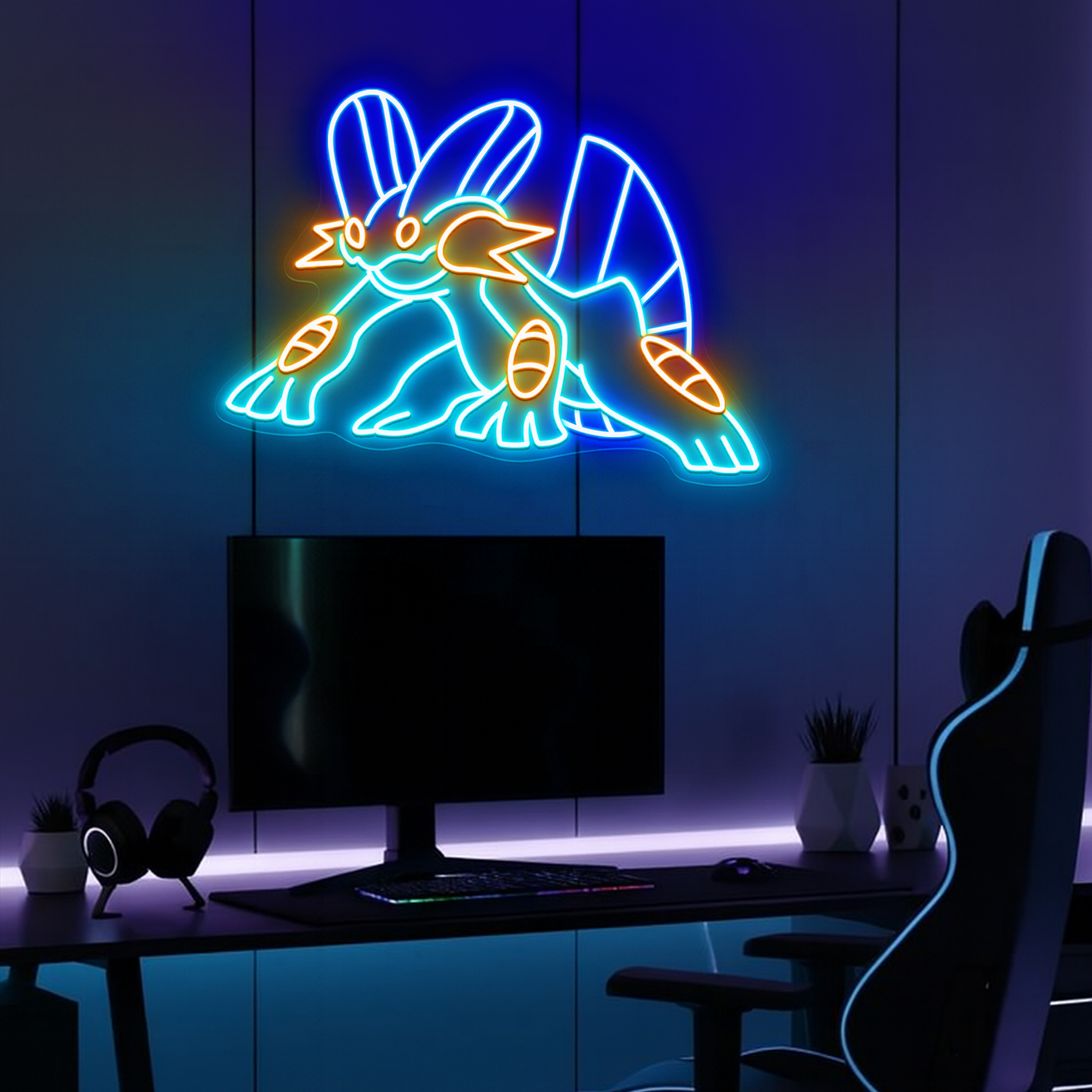 Pokemon Swampert Neon Signs