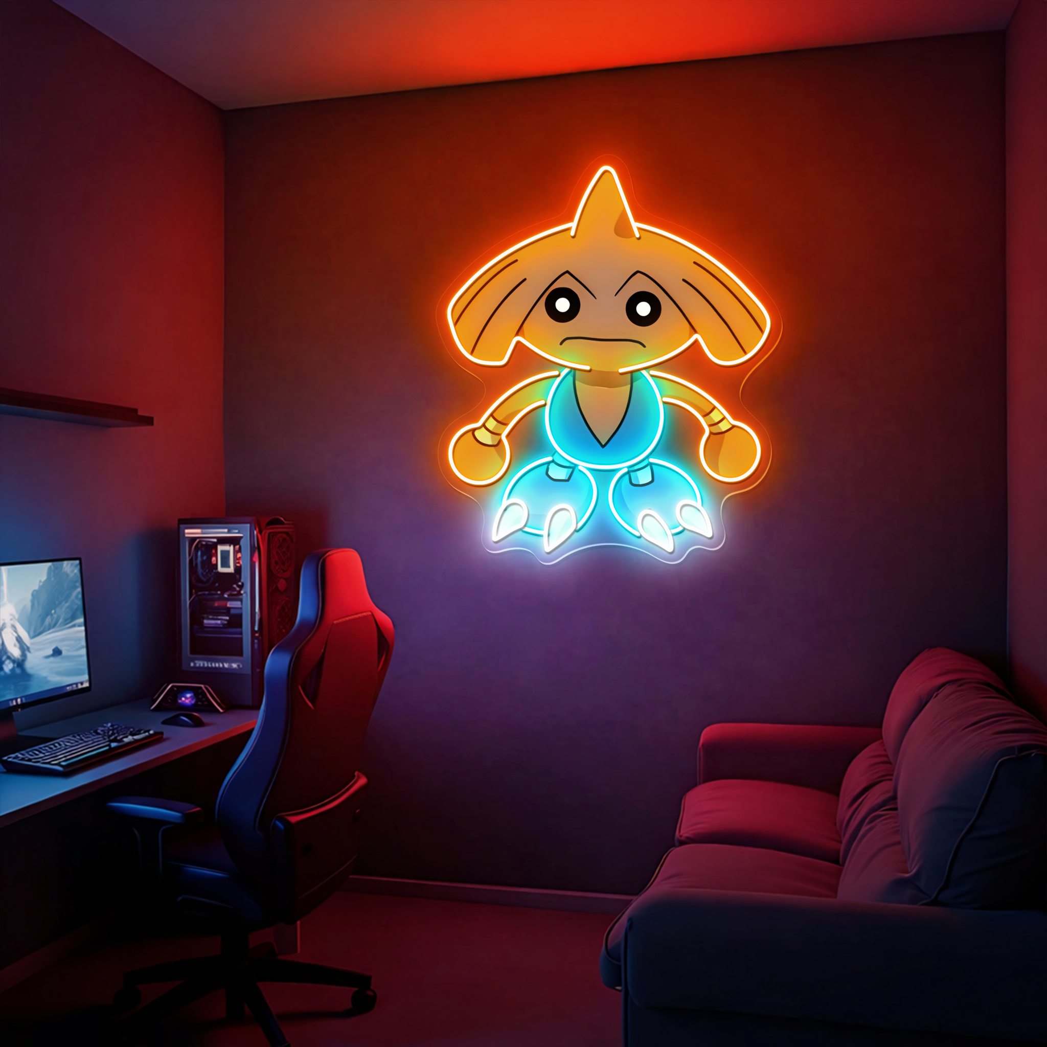 Pokemon Hitmontop UV Sign