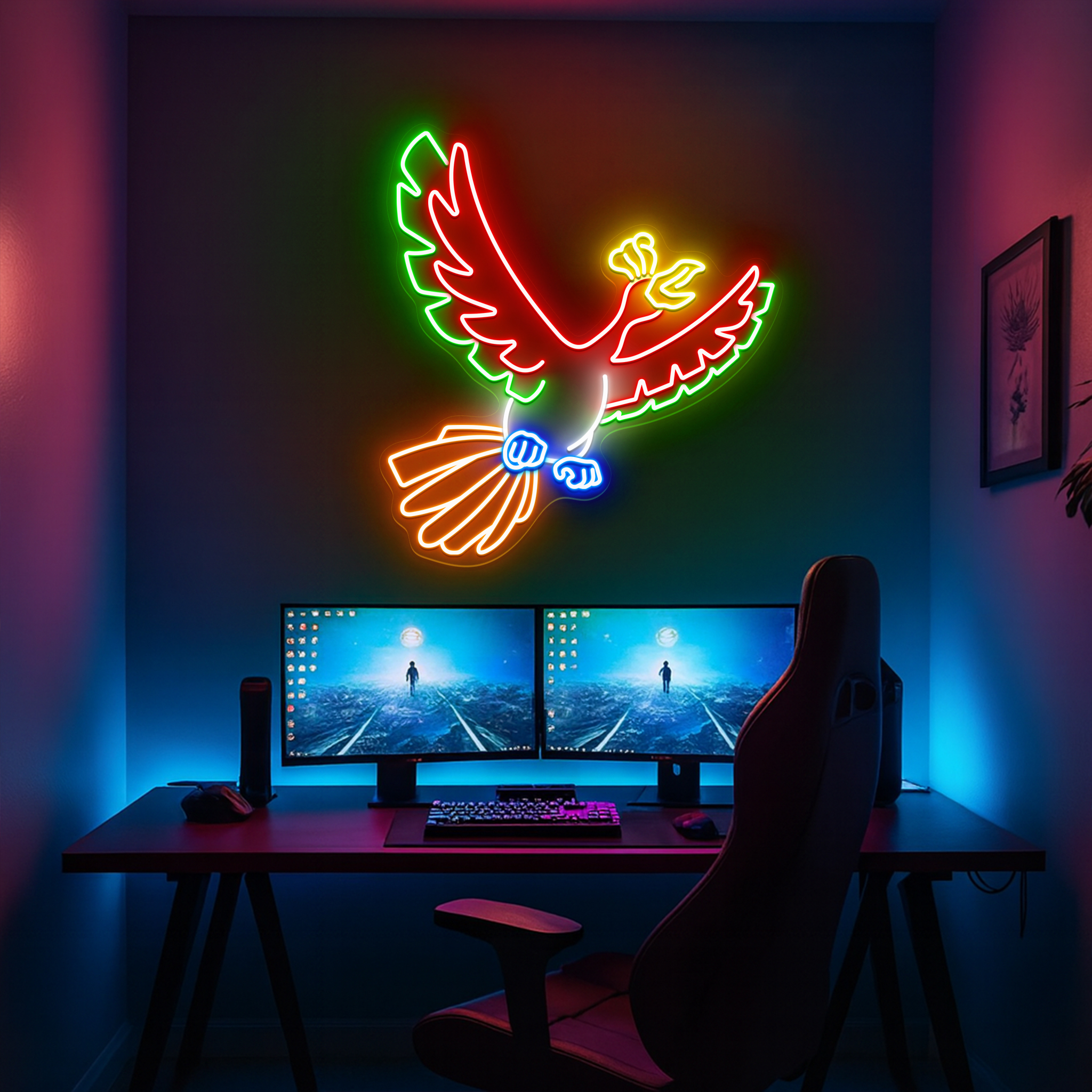 Pokemon Ho-oh Neon Signs