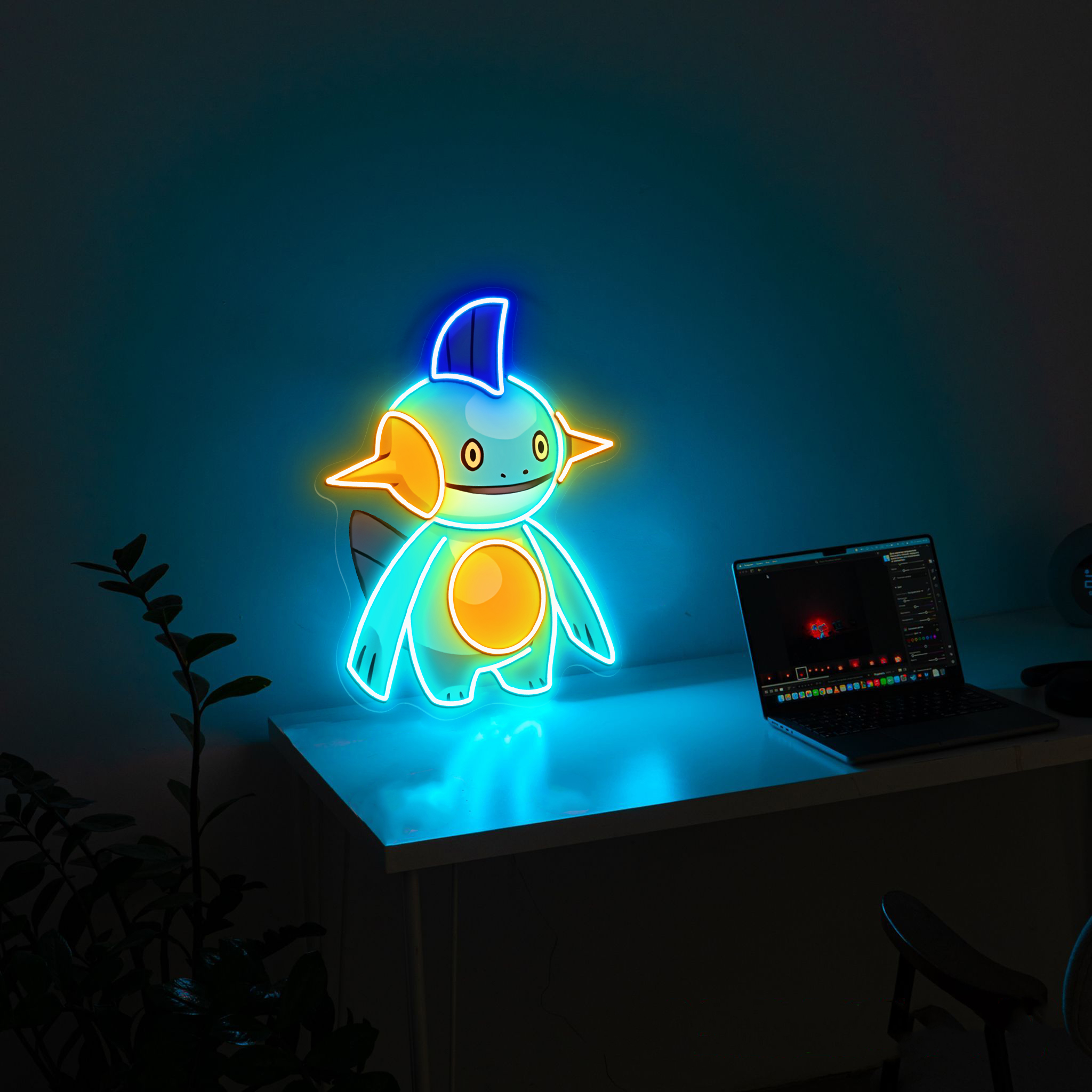 Pokemon Marshtomp UV Sign