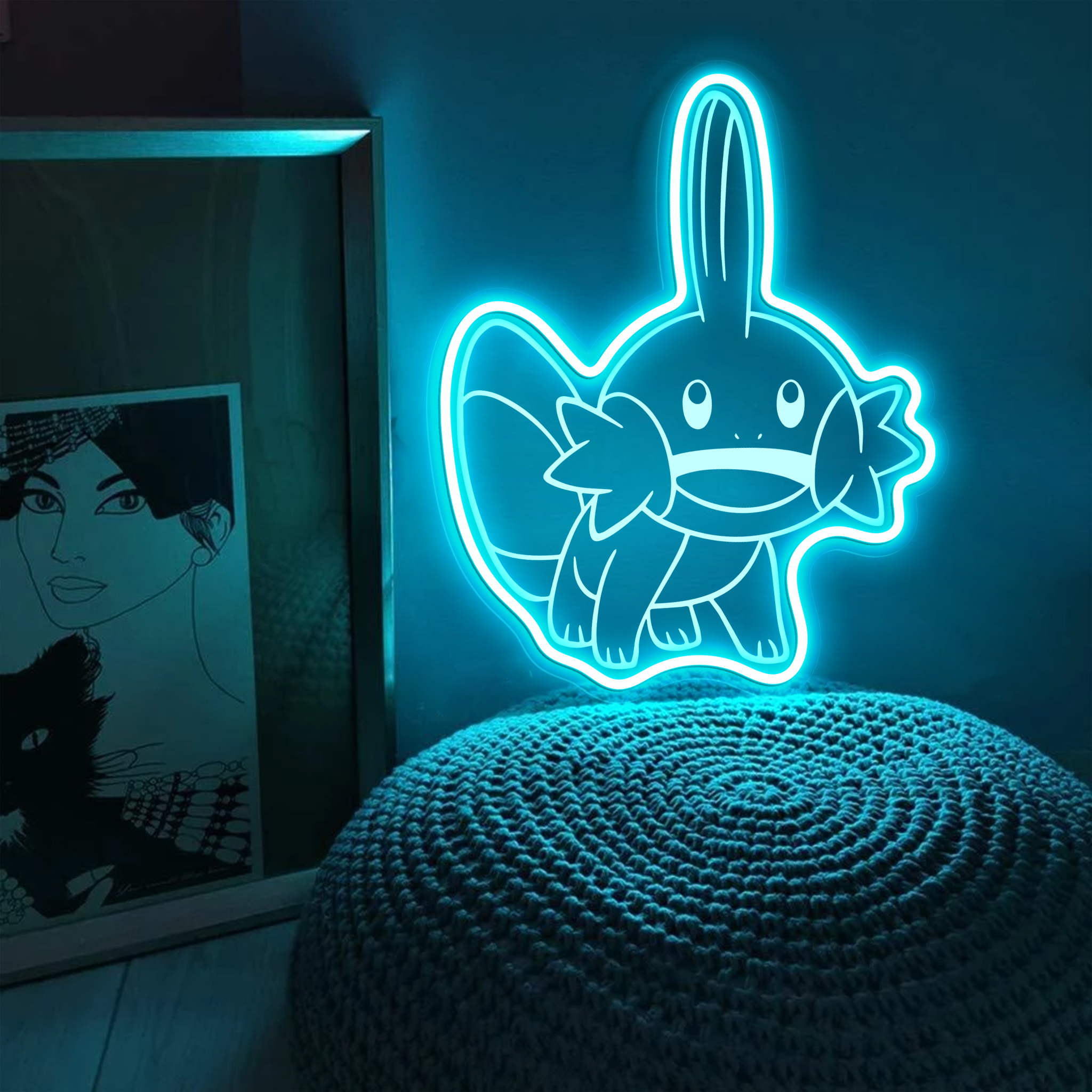 Pokemon Mudkip Laser Signs