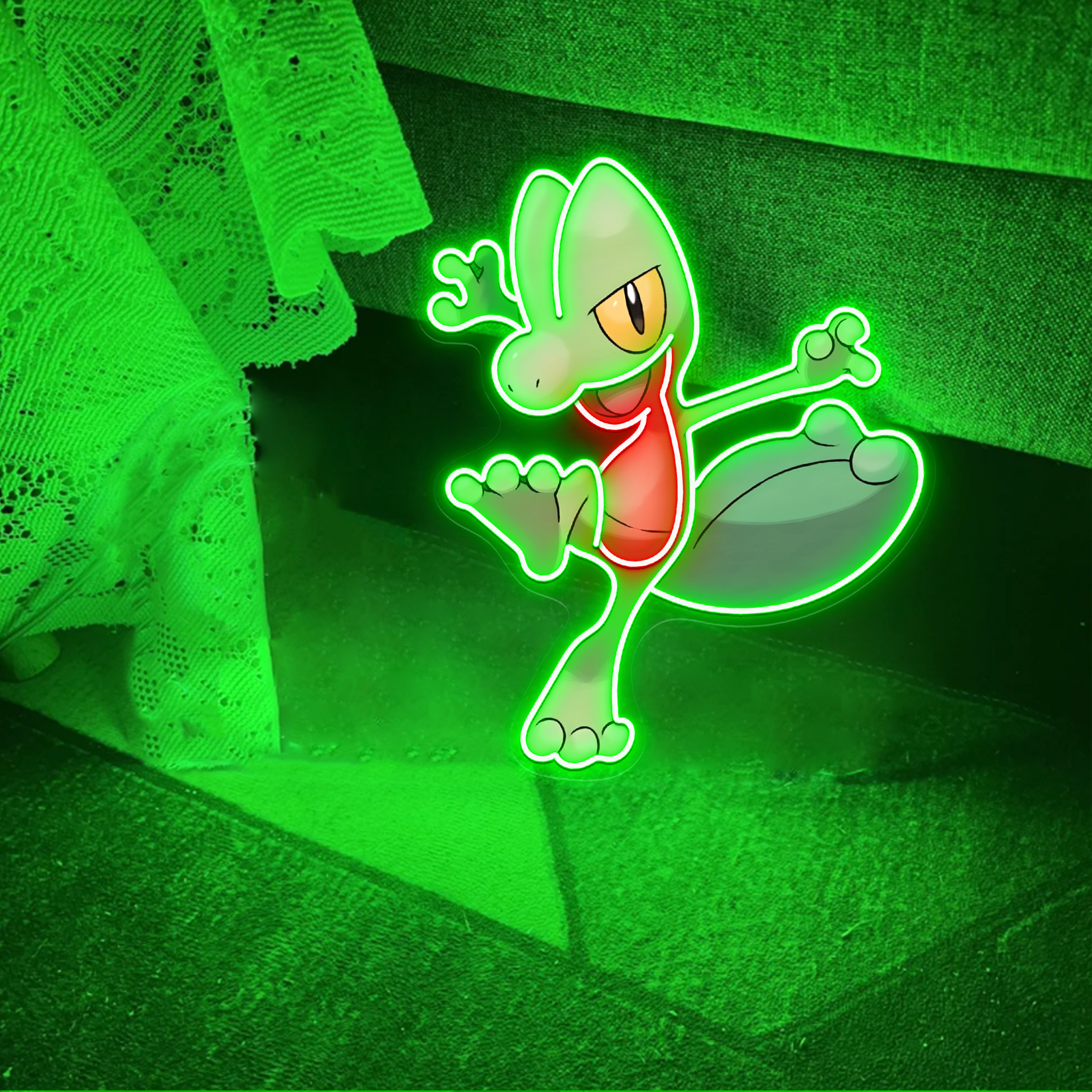 Treecko Pokemon UV Sign