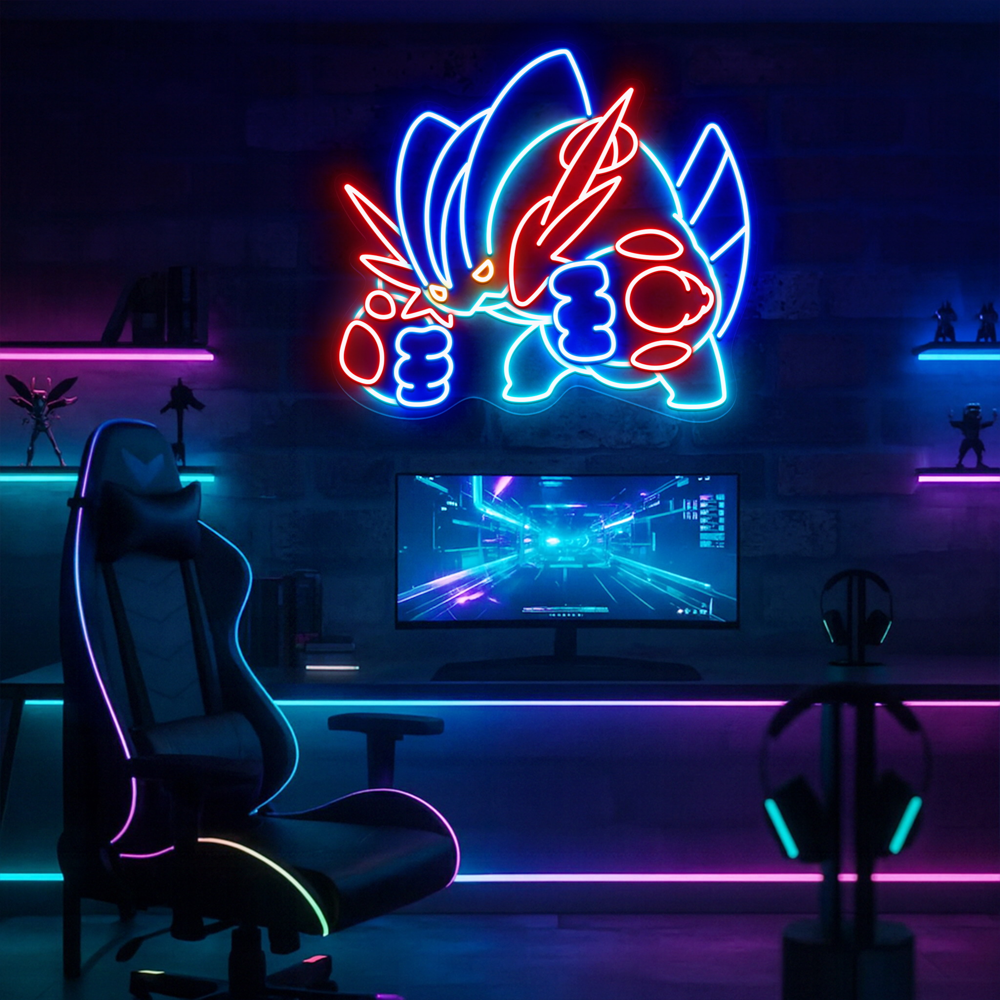 Swampert Pokemon Neon Sign