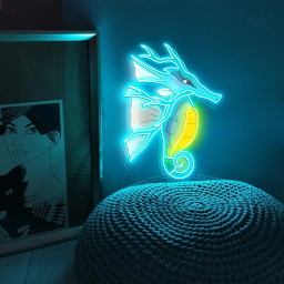 Mega Kingdra Pokemon UV Sign