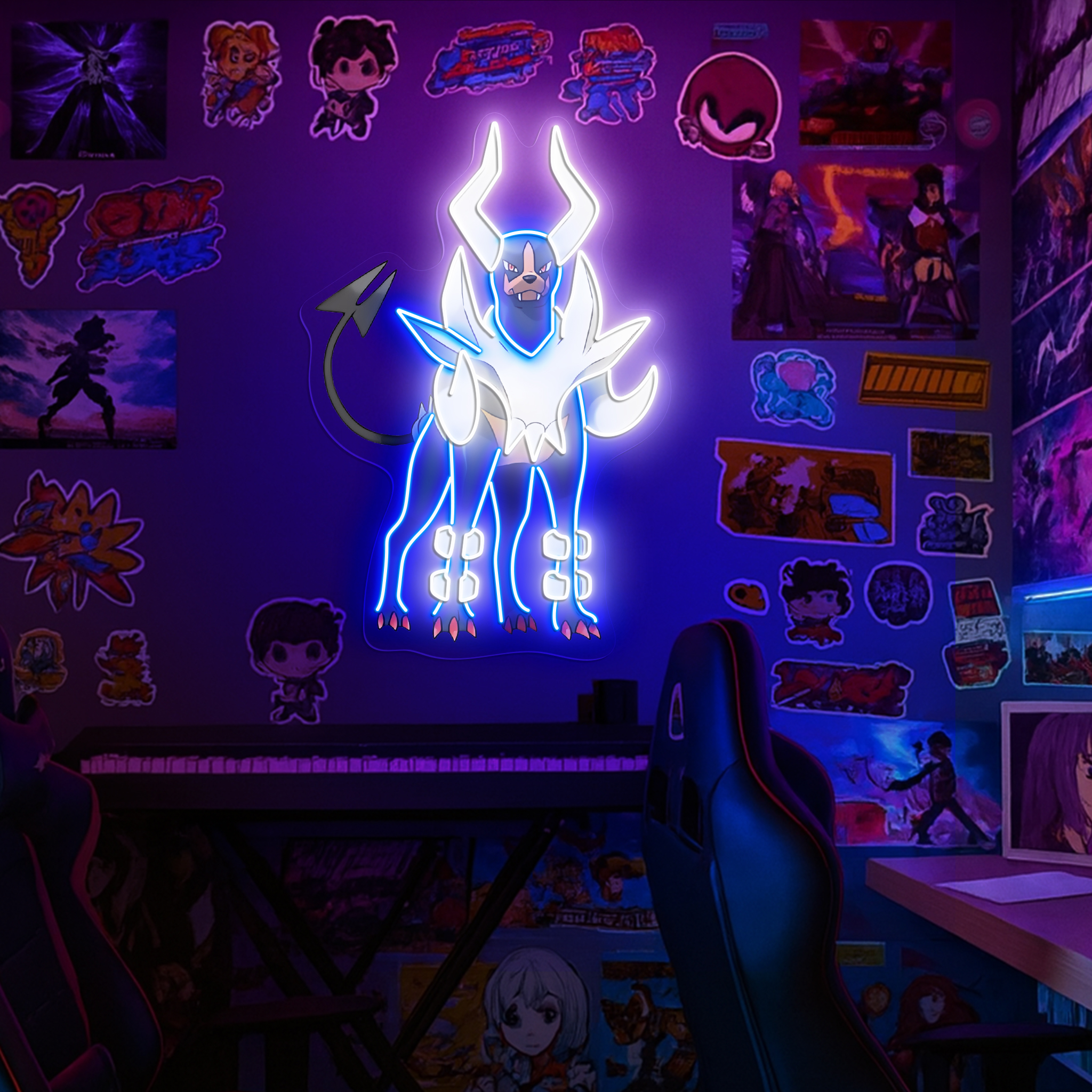 Pokemon Mega Houndoom UV Signs