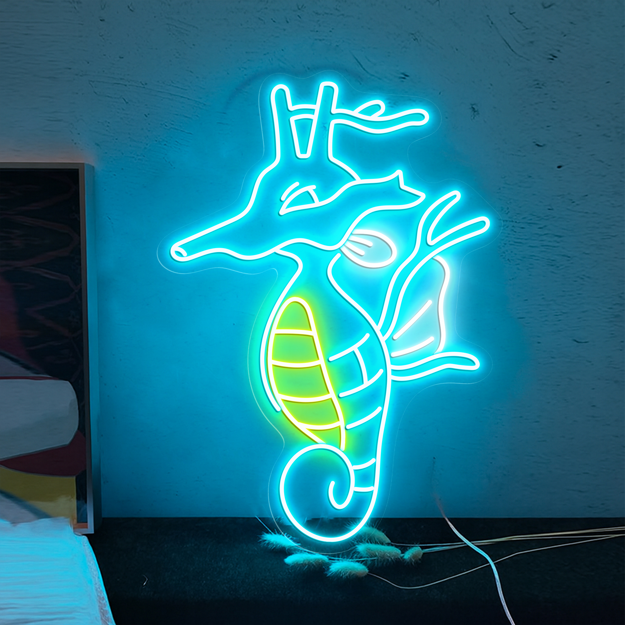 Kingdra Pokemon Neon Sign