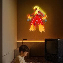 Blaziken Pokemon UV Signs