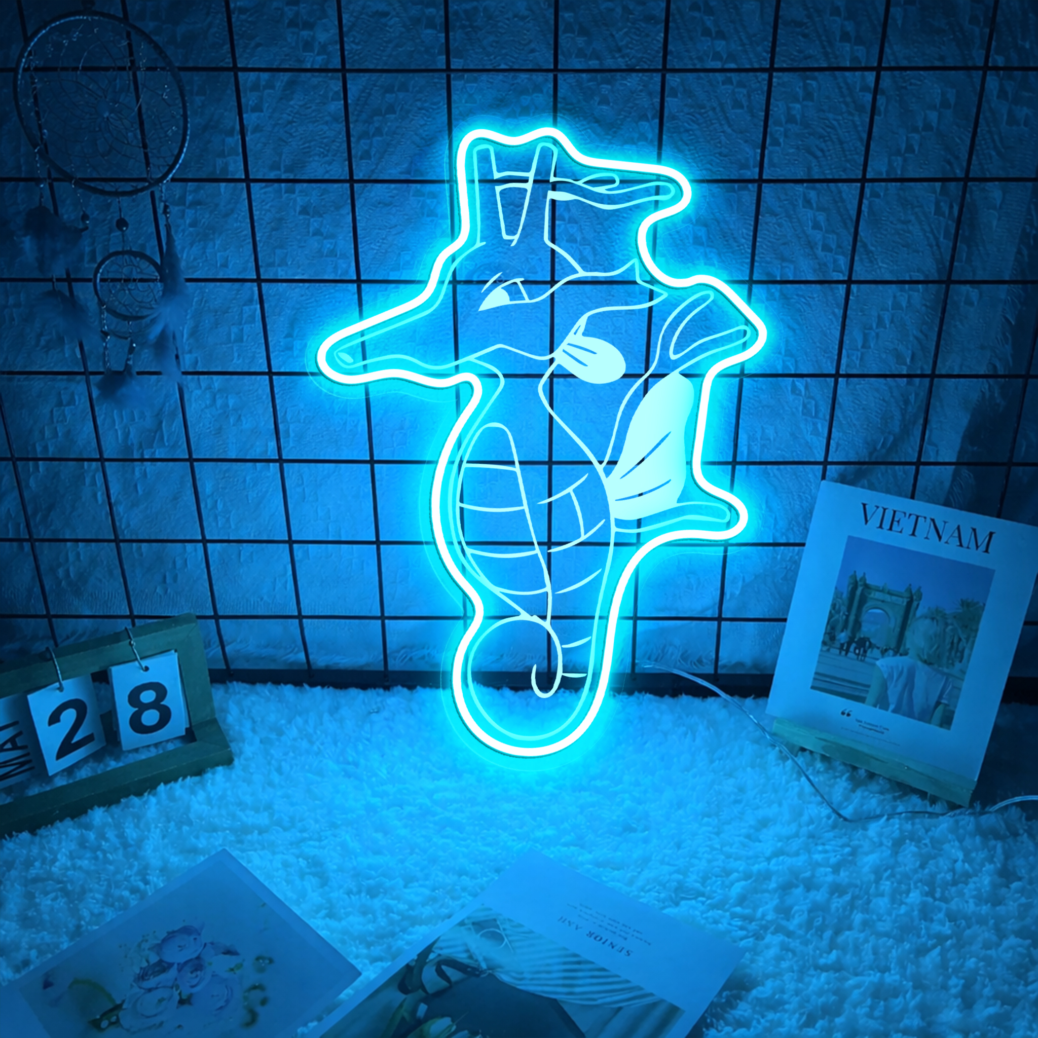 Kingdra Pokemon Laser Sign