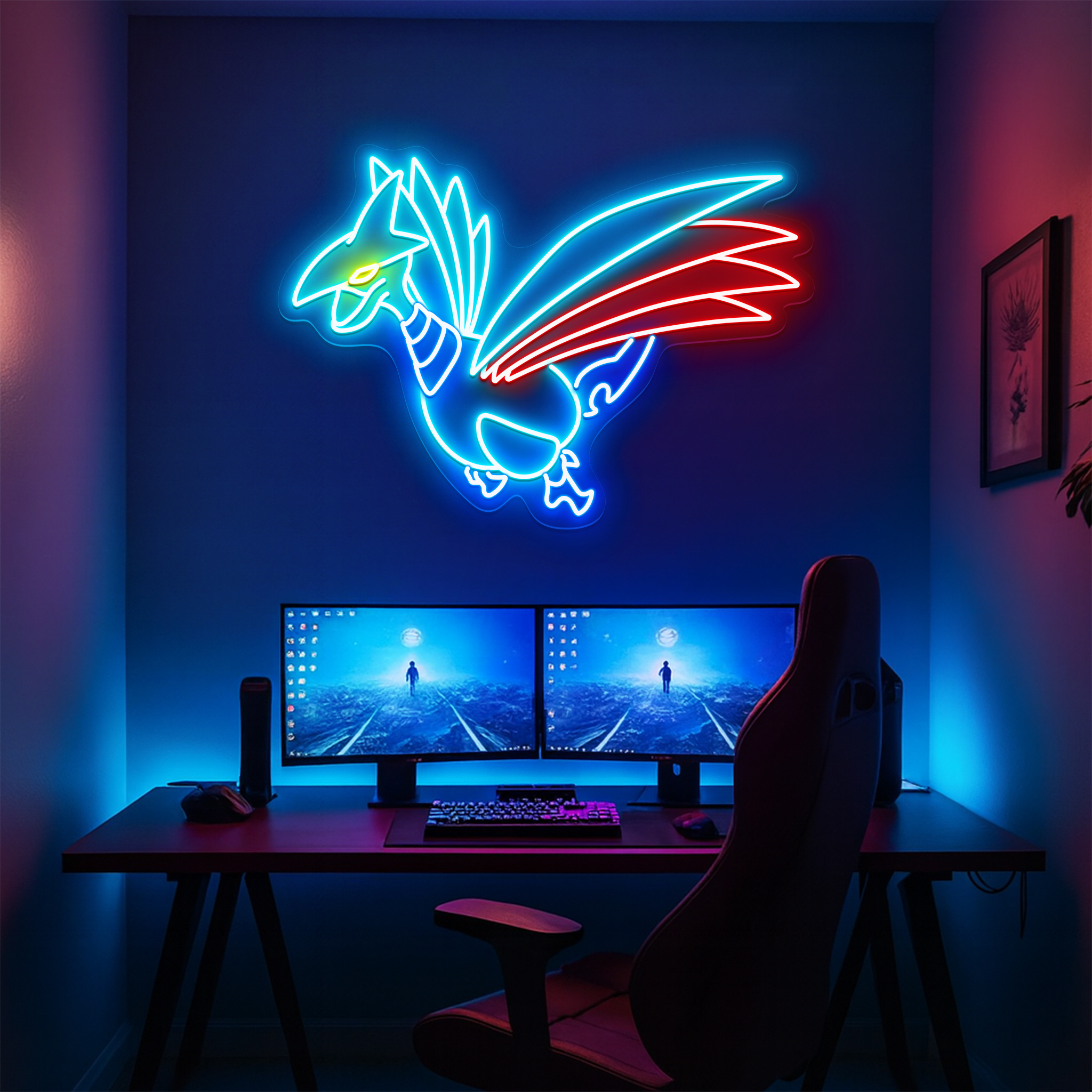 Skarmory Pokemon Neon Sign