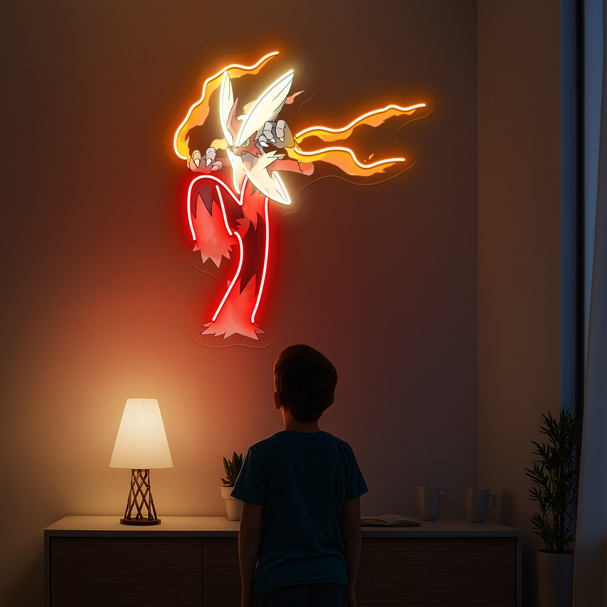 Pokemon Blaziken UV Sign