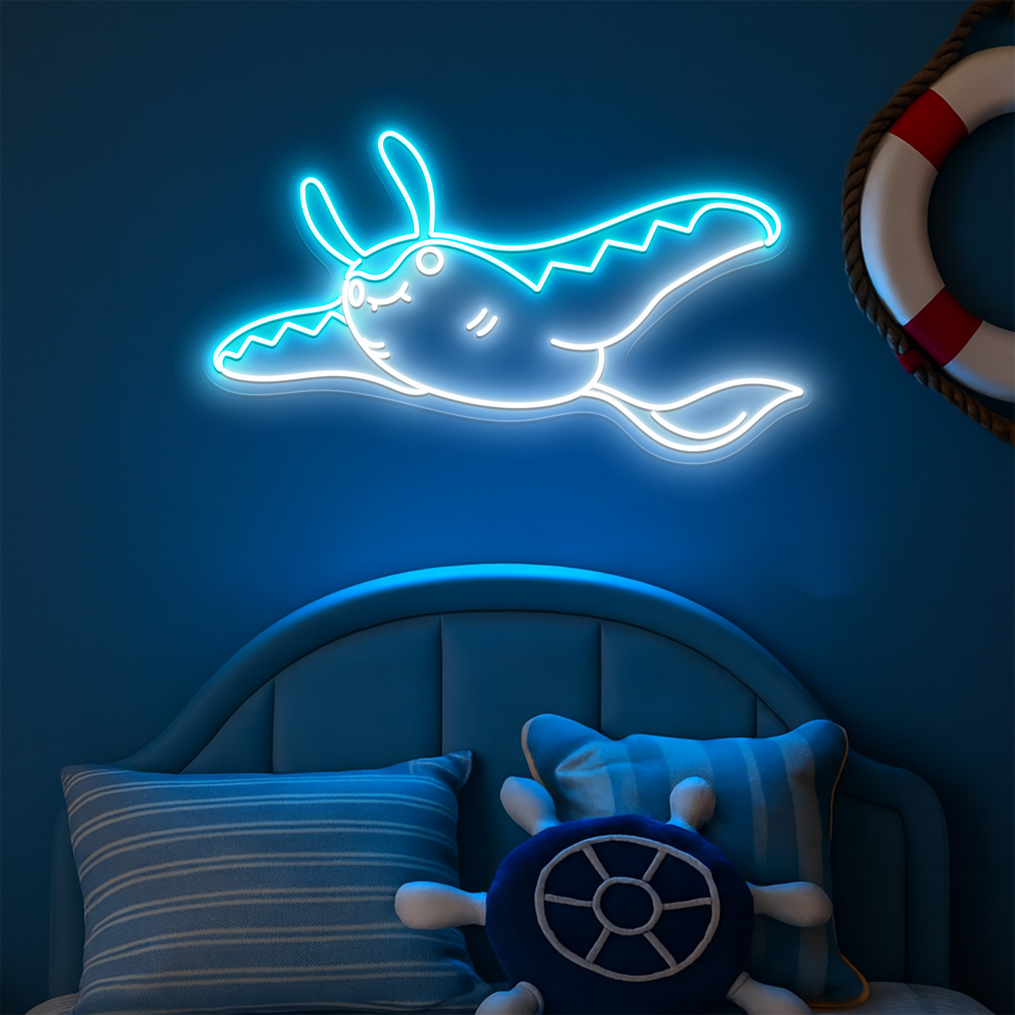 Mantine Pokemon Neon Sign