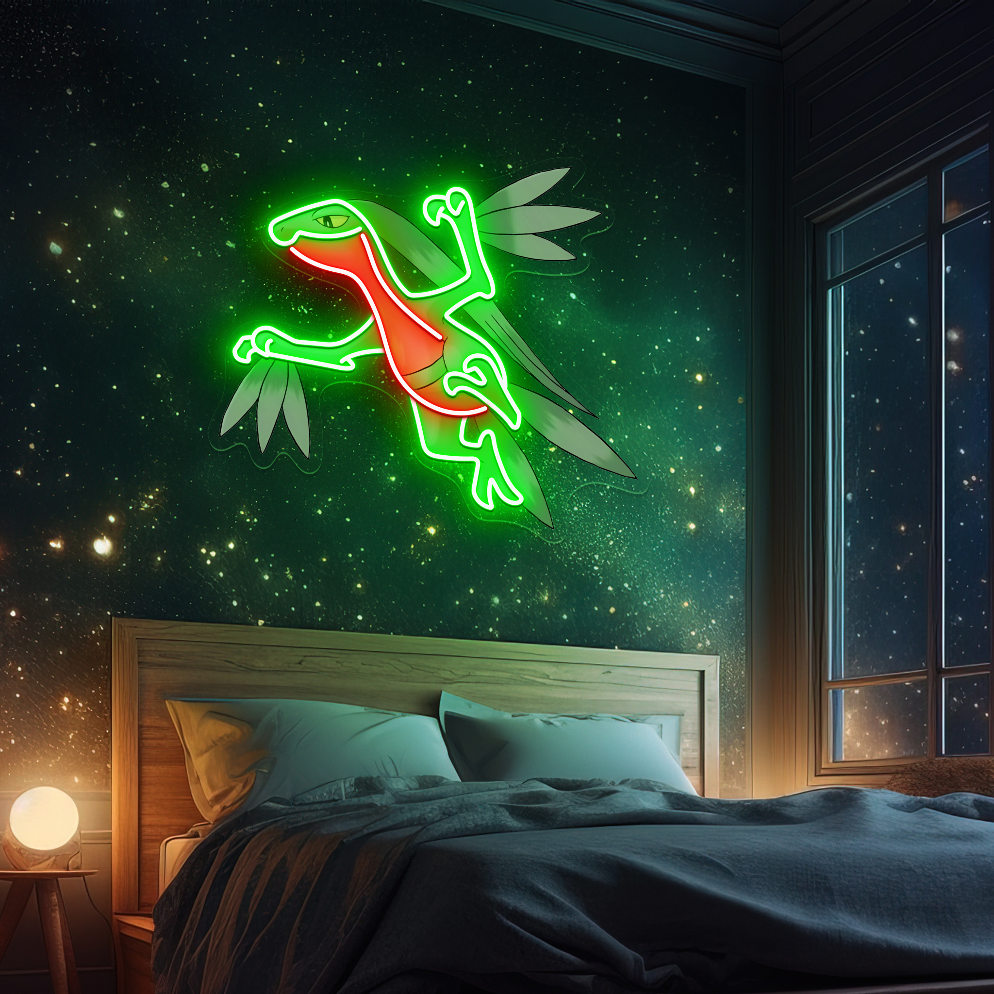 Grovyle Pokemon UV Sign