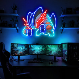 Swampert Pokemon UV Sign