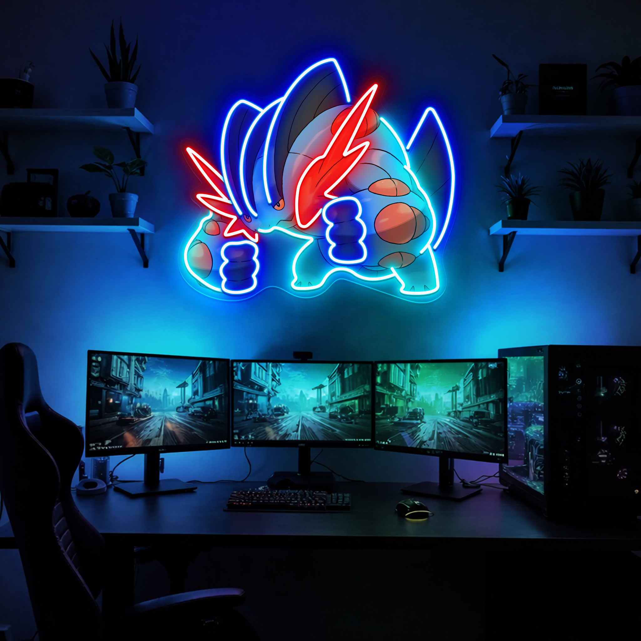 Swampert Pokemon UV Sign