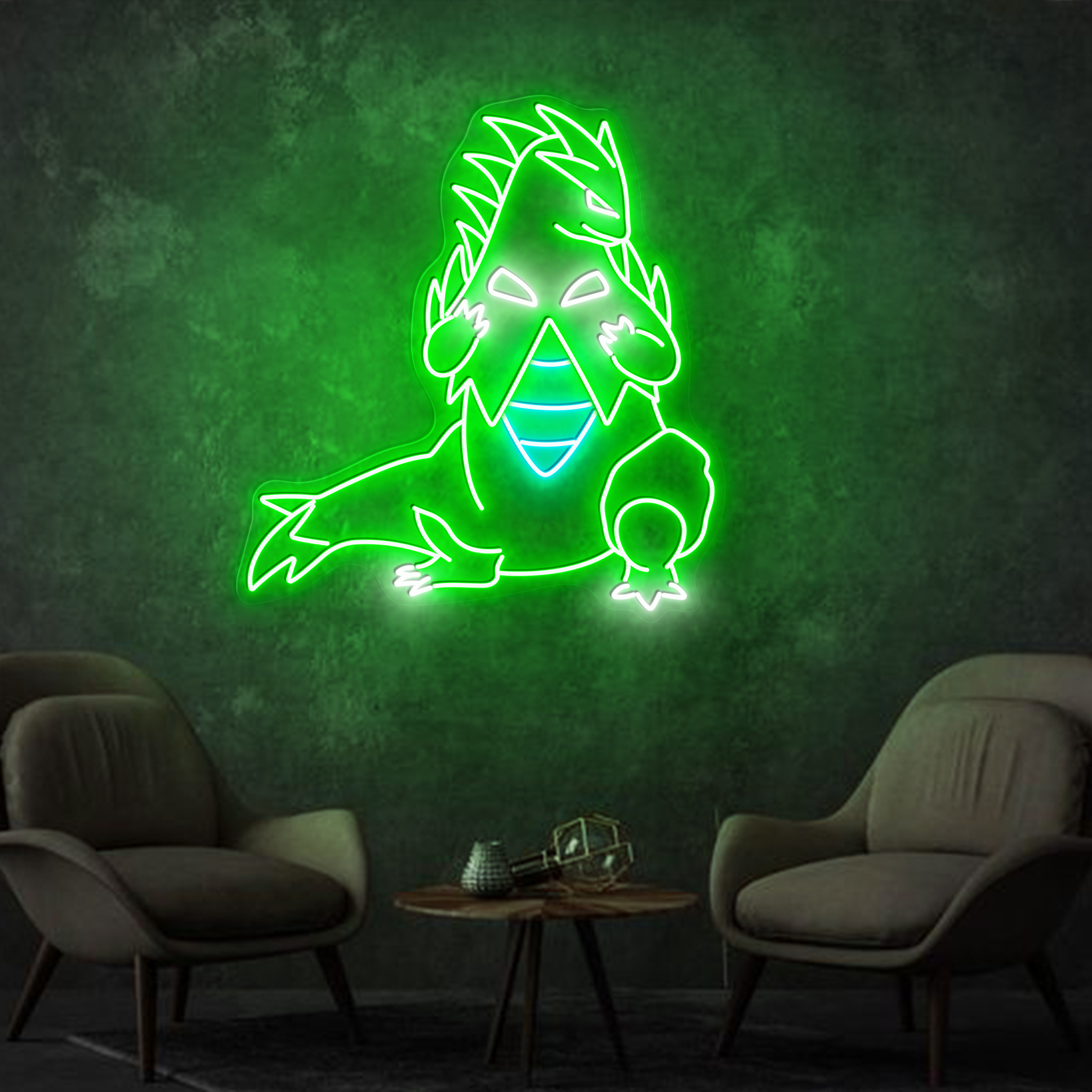 Tyranitar Pokemon Neon Sign