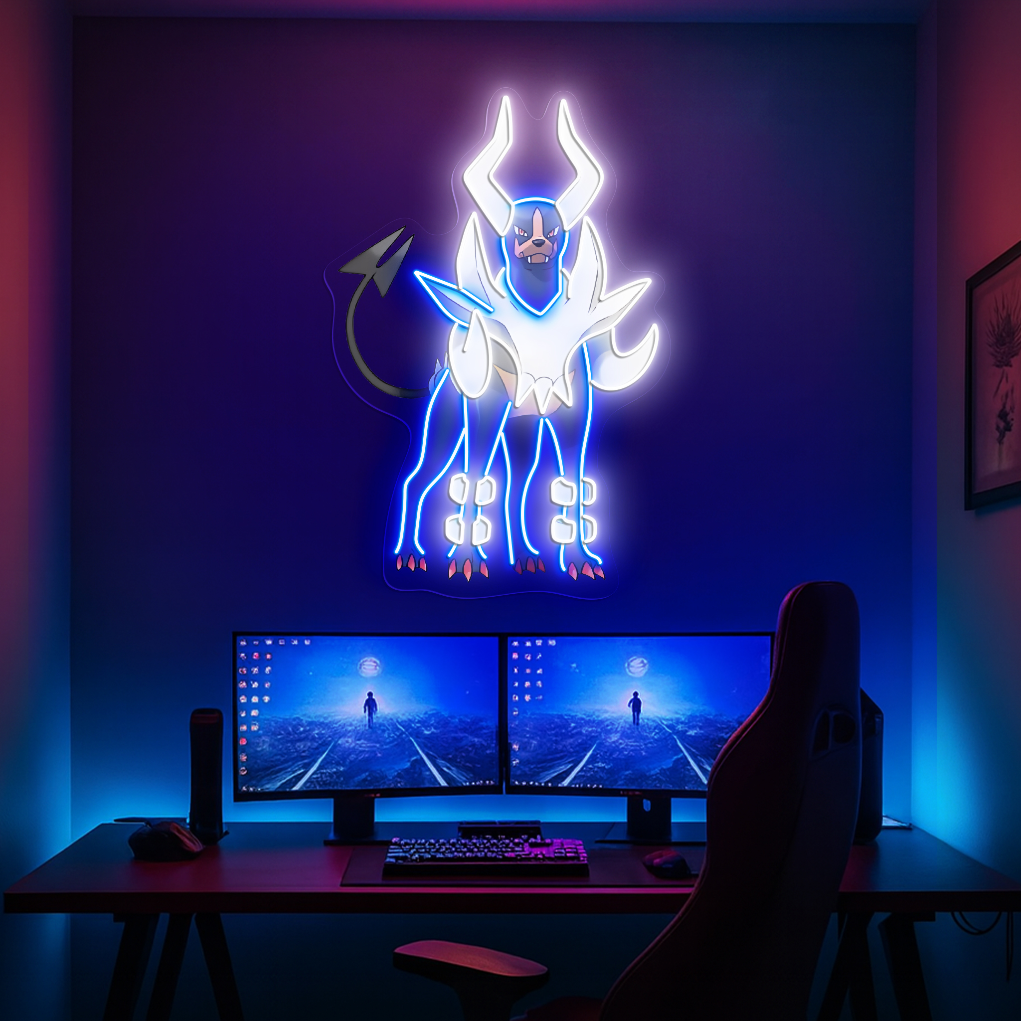 Pokemon Mega Houndoom UV Signs