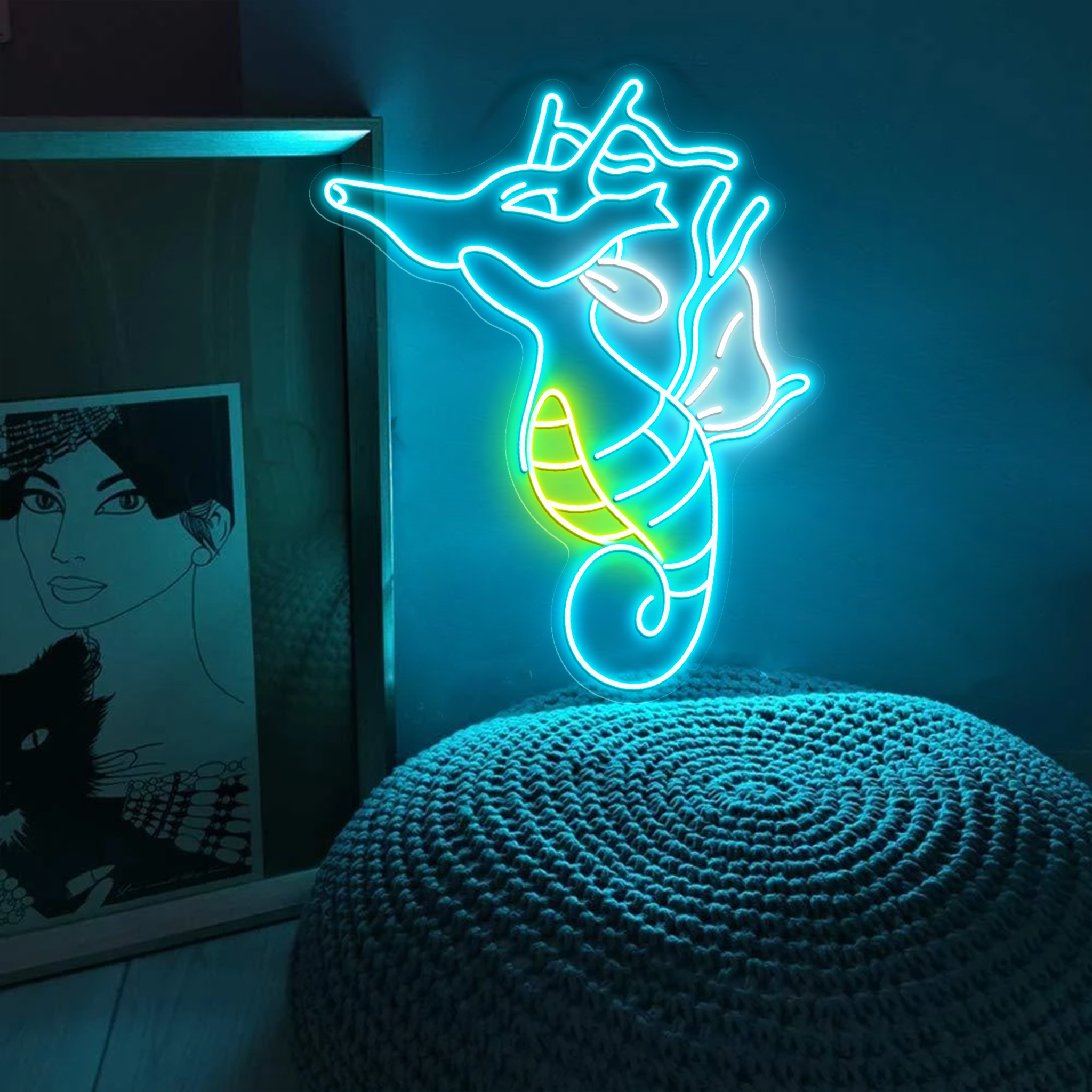 Pokemon Kingdra Neon Sign