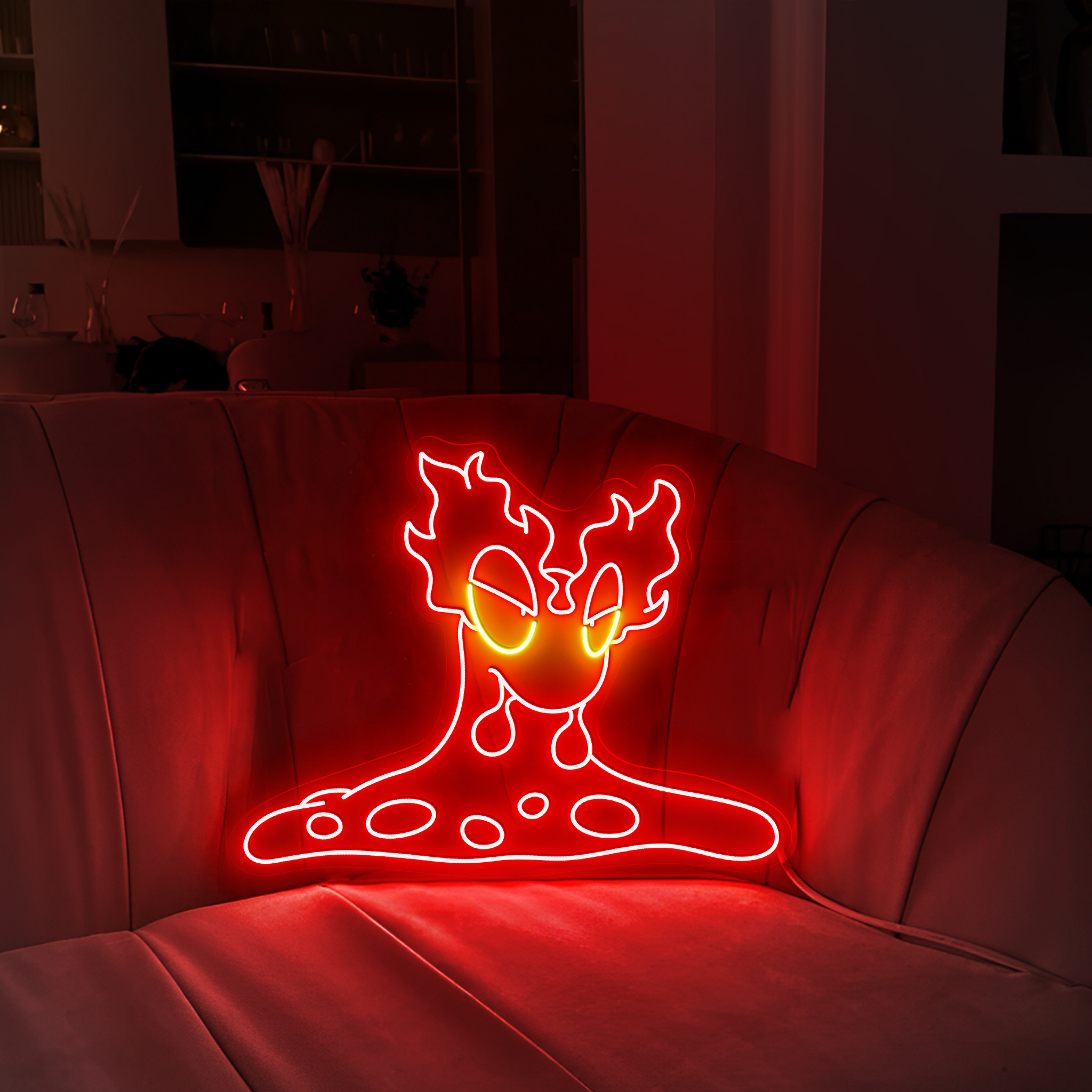 Pokemon Slugma Neon Sign