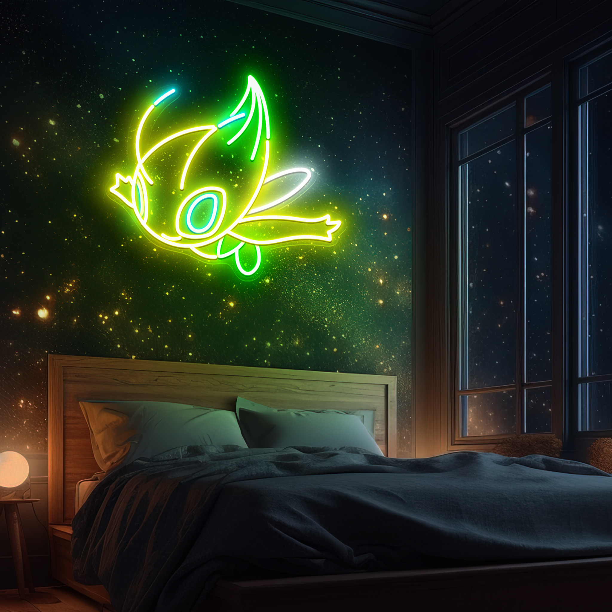 Pokemon Celebi Neon Signs
