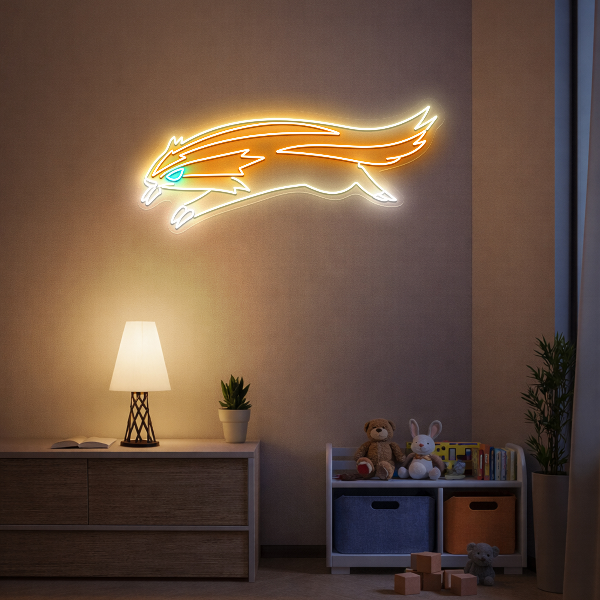Linoone Pokemon Neon Sign