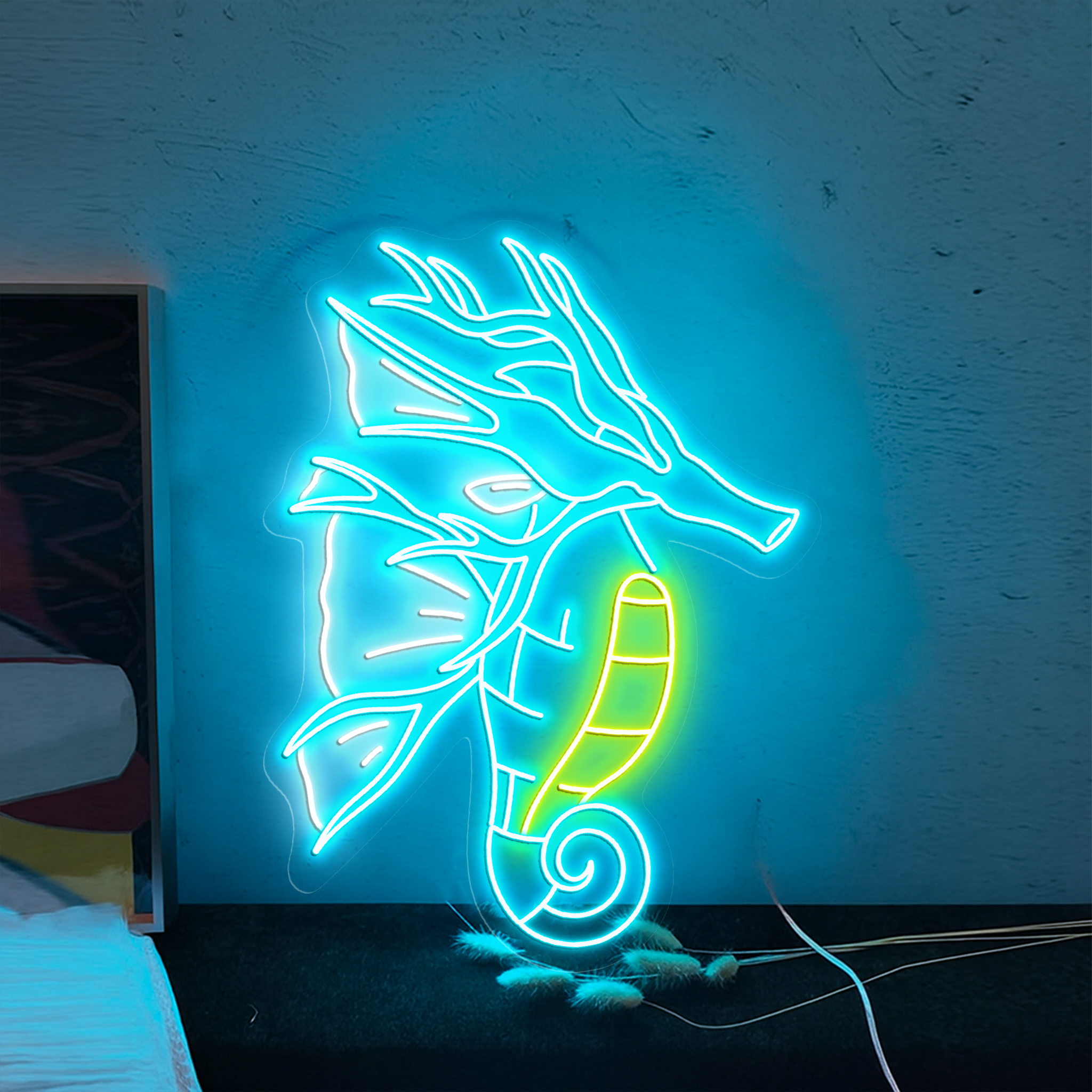 Mega Kingdra Pokemon Neon Sign