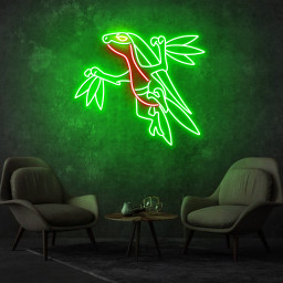Grovyle Pokemon Neon Sign
