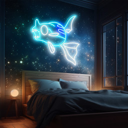 Pokemon Remoraid Neon Sign