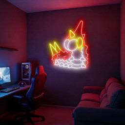 Pokemon Wurmple Neon Sign