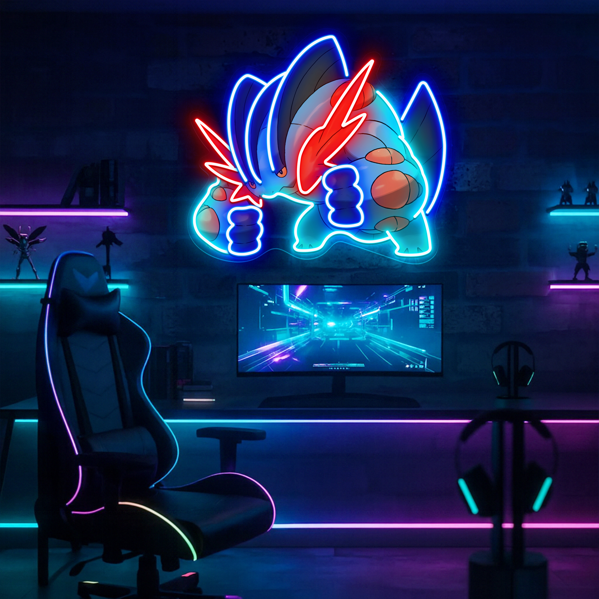Swampert Pokemon UV Sign
