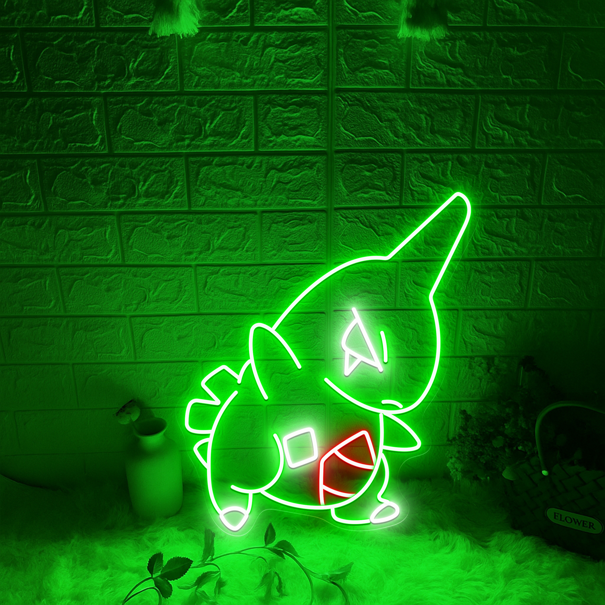 Larvitar Pokemon Neon Signs