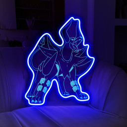 Pokemon Mega Houndoom Laser Sign