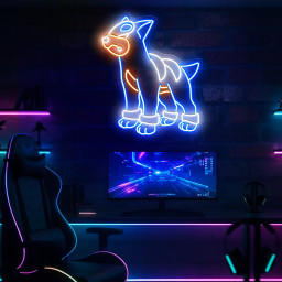 Pokemon Houndour Neon Sign