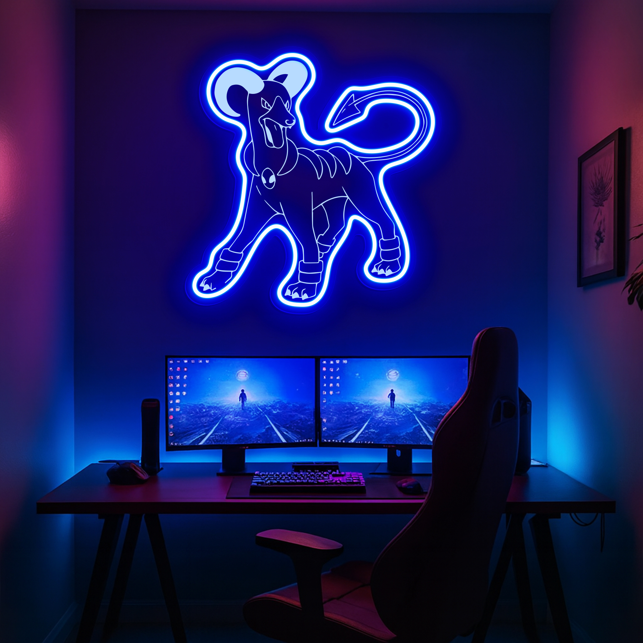 Houndoom Pokemon Laser Sign