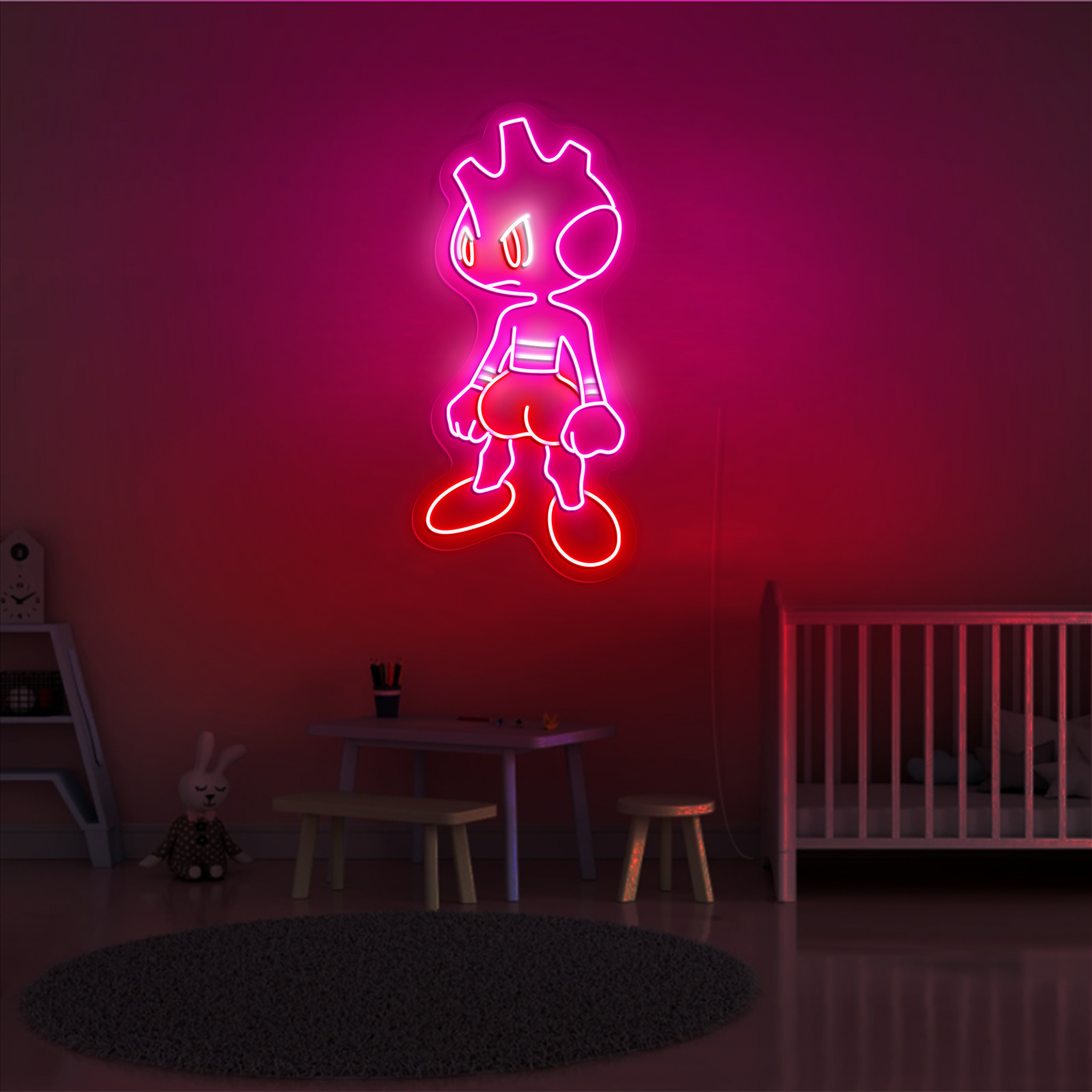 Pokemon Tyrogue Neon Sign