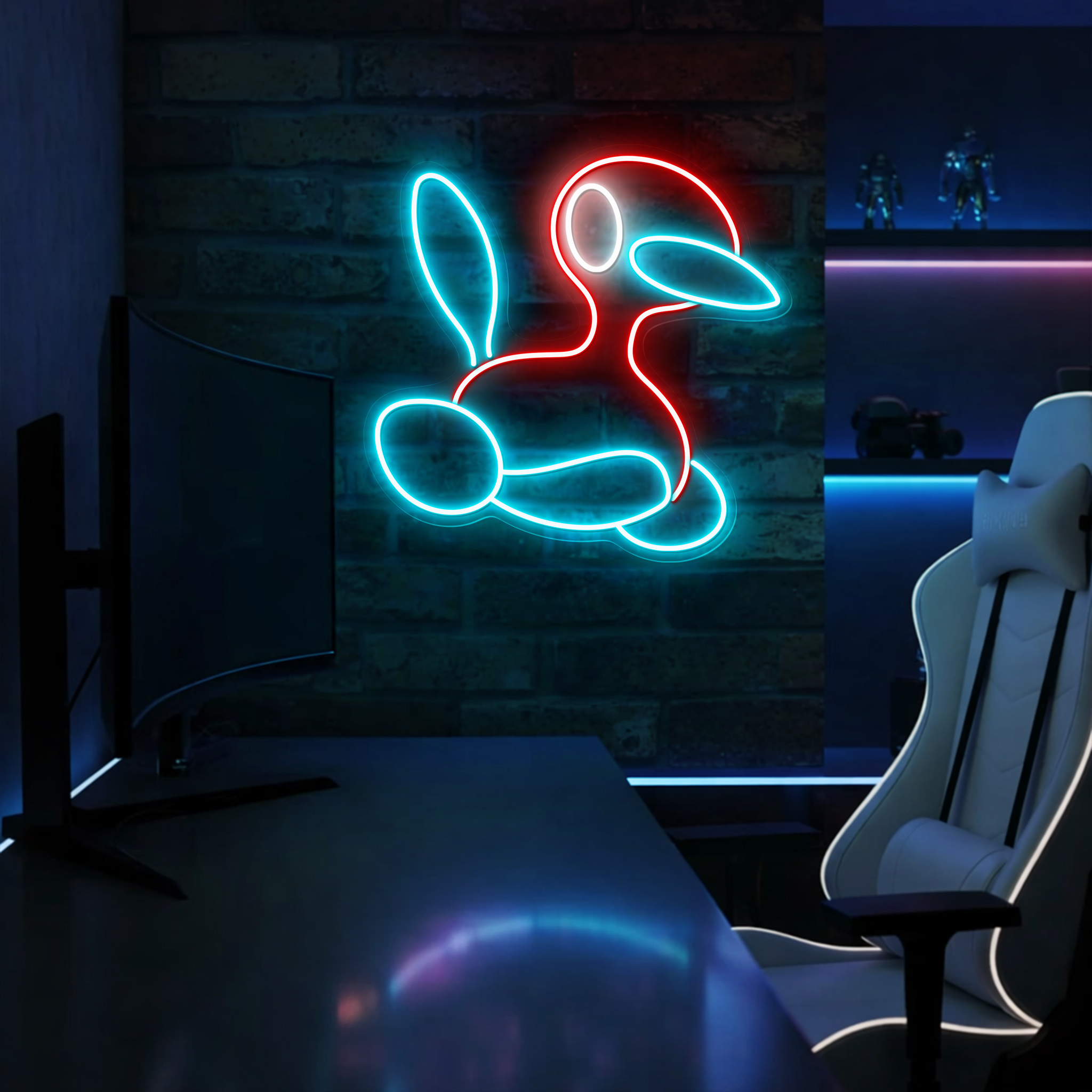 Pokemon Porygon2 Neon Sign