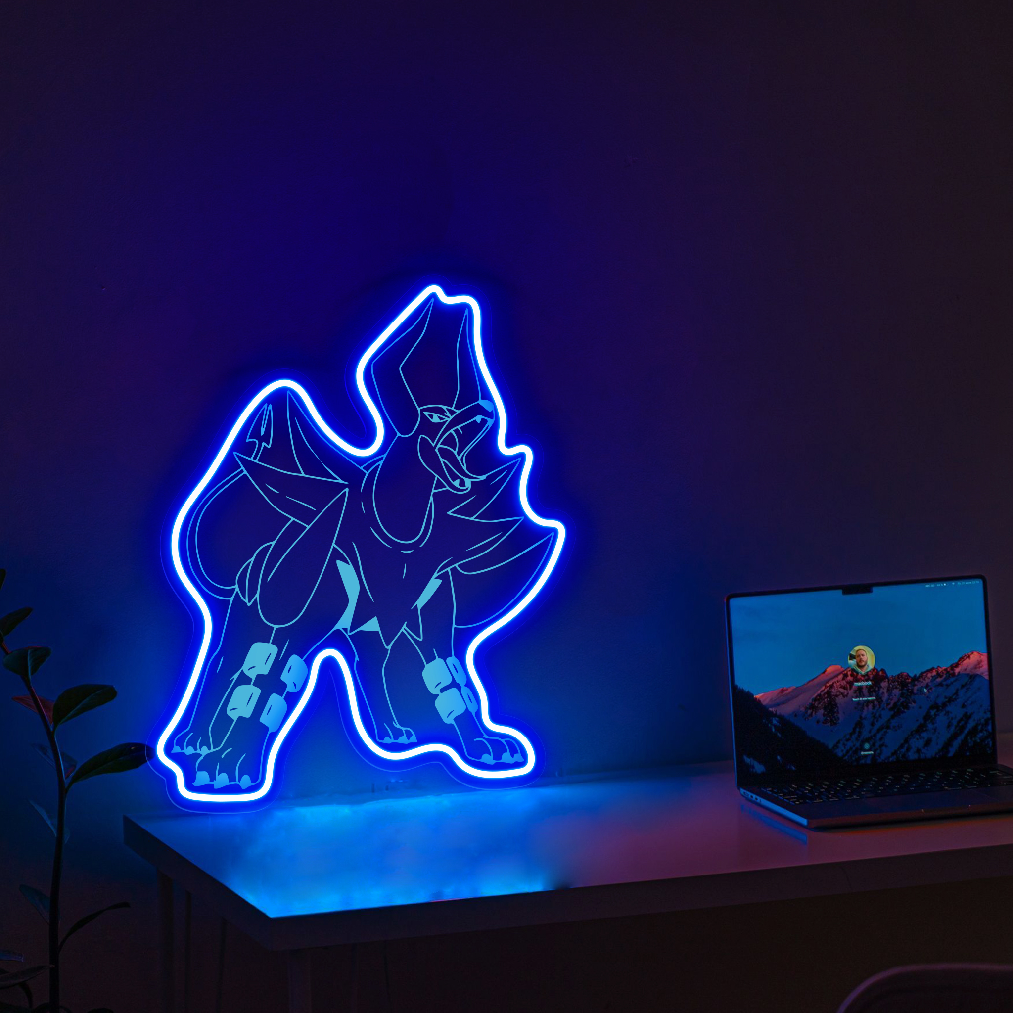 Pokemon Mega Houndoom Laser Sign